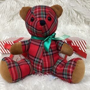 Vintage 1984 “DAKIN” Red Plaid TEDDY BEAR